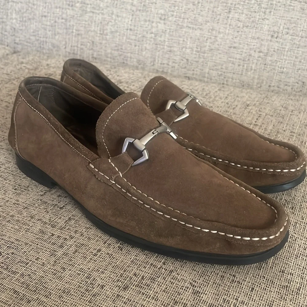 Robert Wayne Dan Marco Brown Suede Leather Loafer Size 9.5D